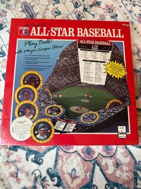 All-Star Baseball Vintage Cadaco Board Game Red Box